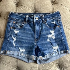 American Eagle Hi-Rise Denim Shortie Size 4